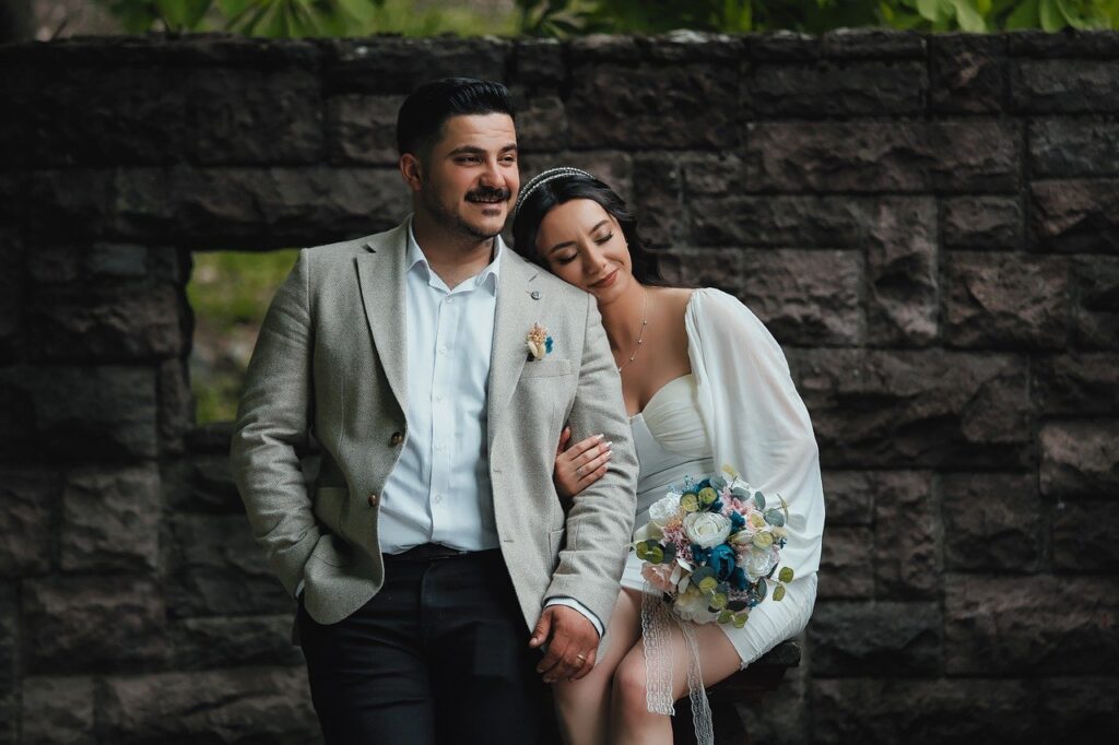 couple, wedding, marriage